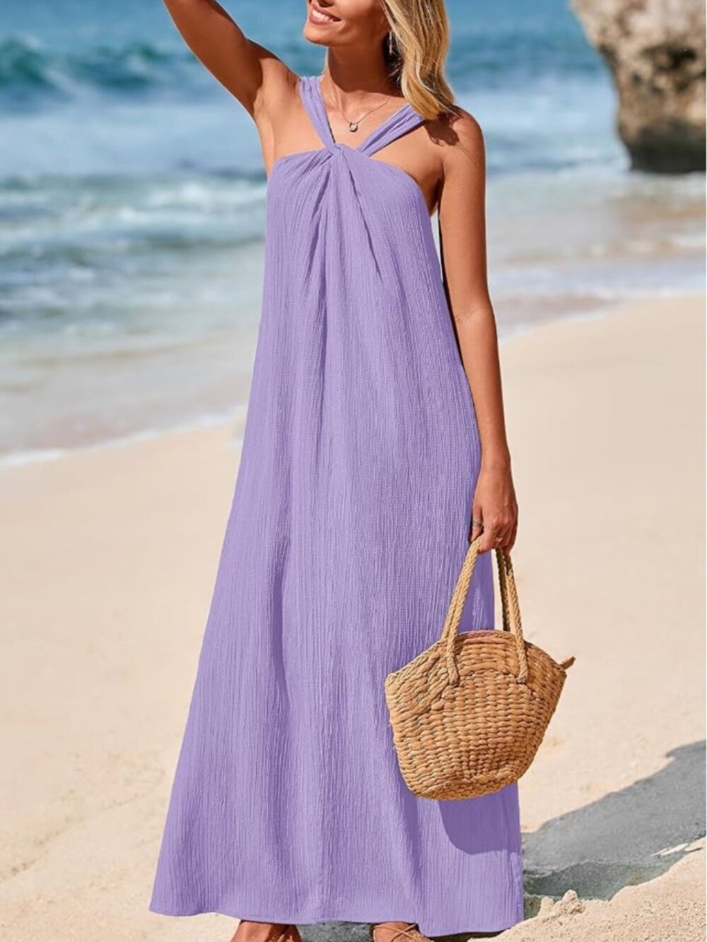 Knot Front Maxi Dress